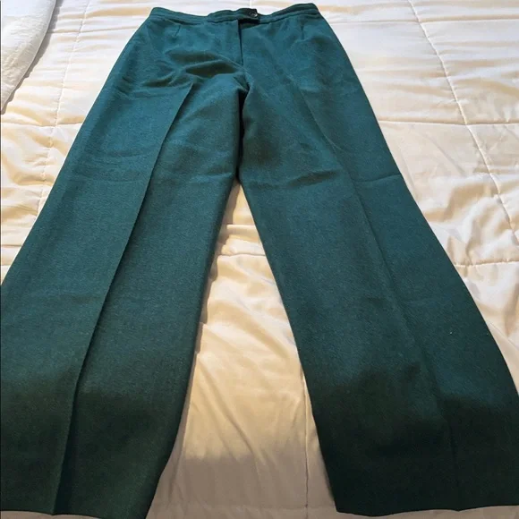 Dark Green Wool pants - Picture 8 of 10